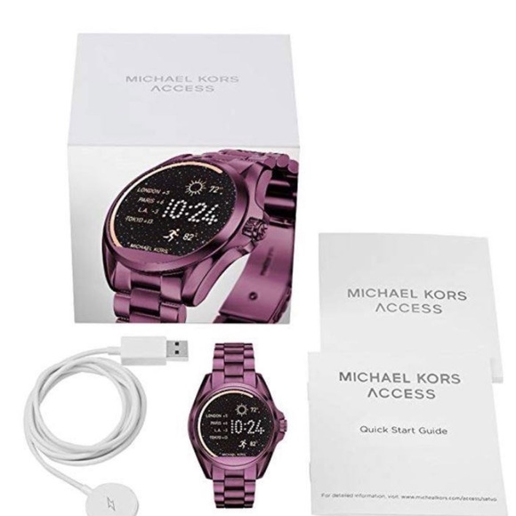michael kors smartwatch plum
